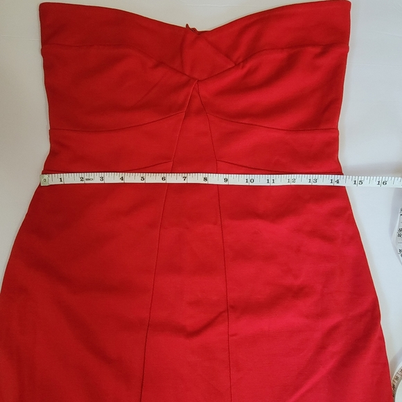 MNG by Mango Red Strapless Dress Size M - NWT - Picture 7 of 8